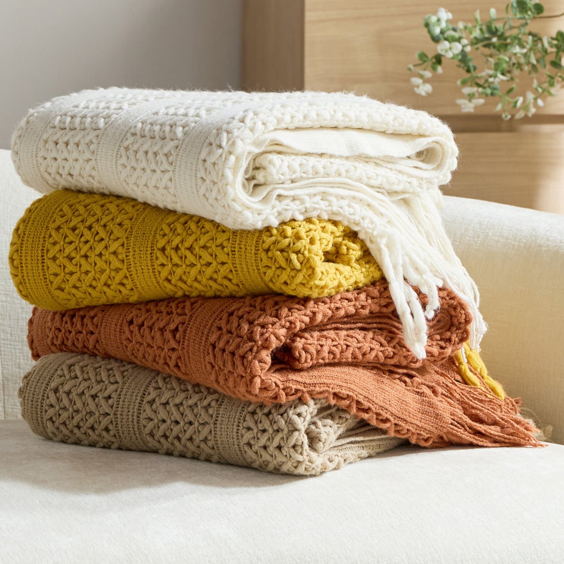 Xenia Knitted Throw