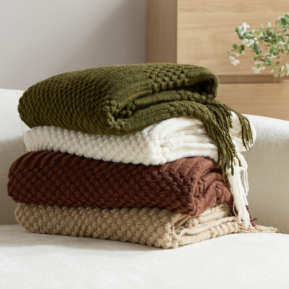 Zahra Knitted Throw