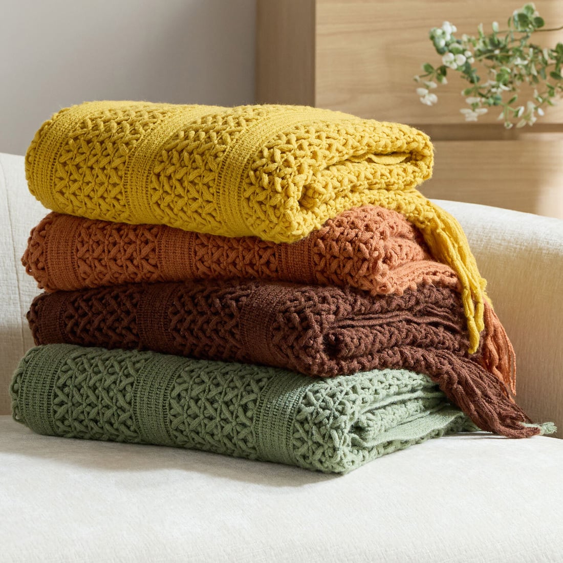 Xenia Knitted Throw
