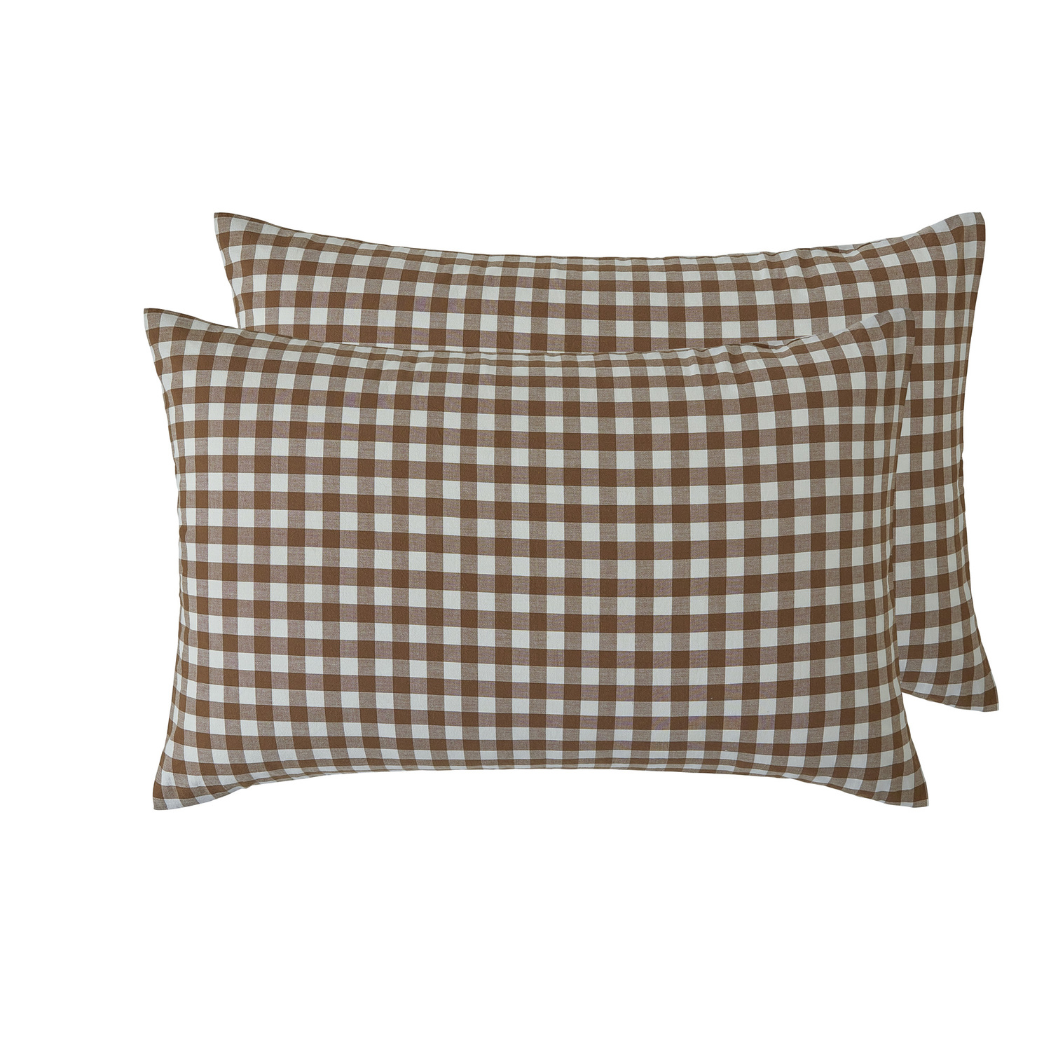 Gingham-Washed-Cotton-Sheet-Set