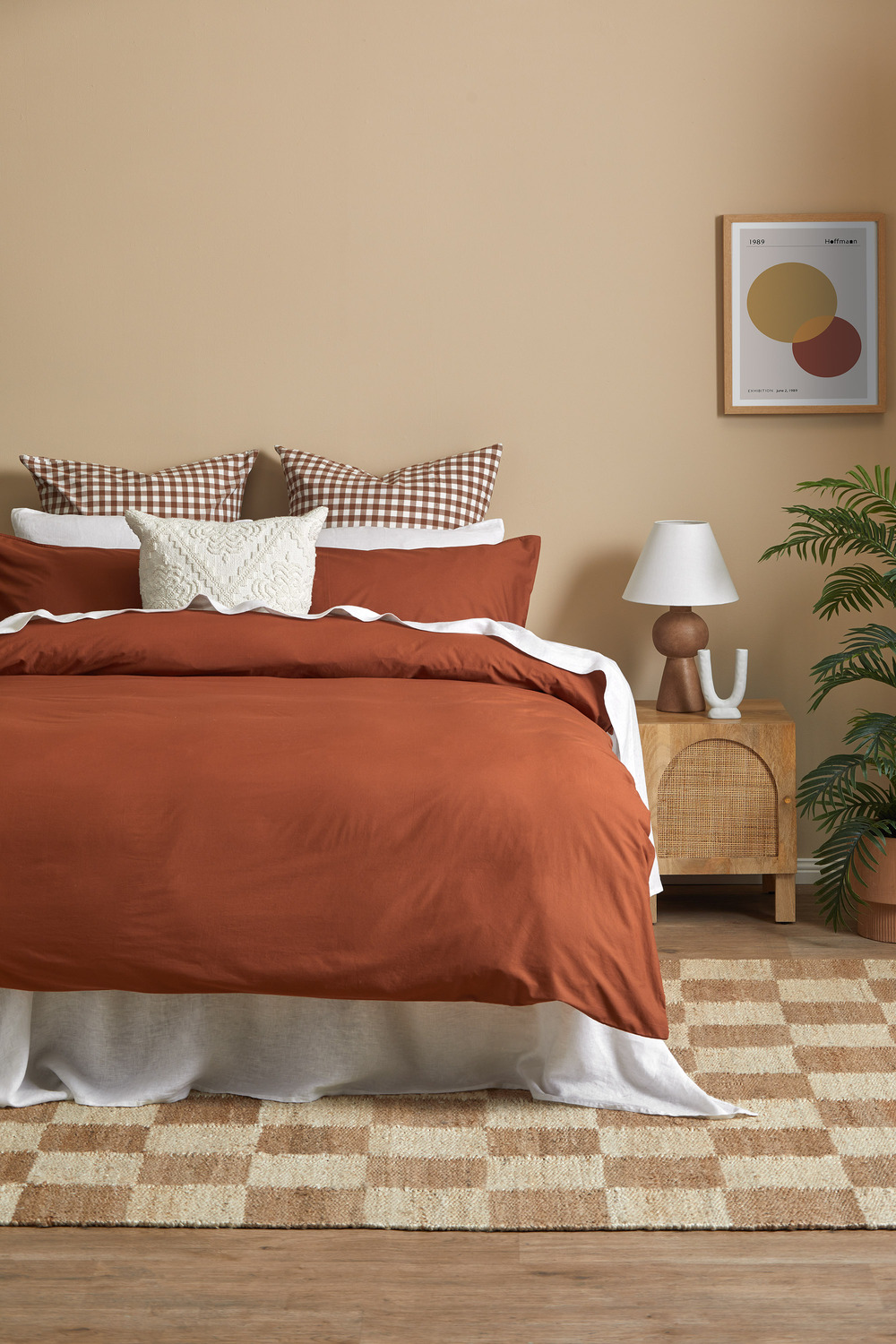 Gingham-Washed-Cotton-European-Pillowcases