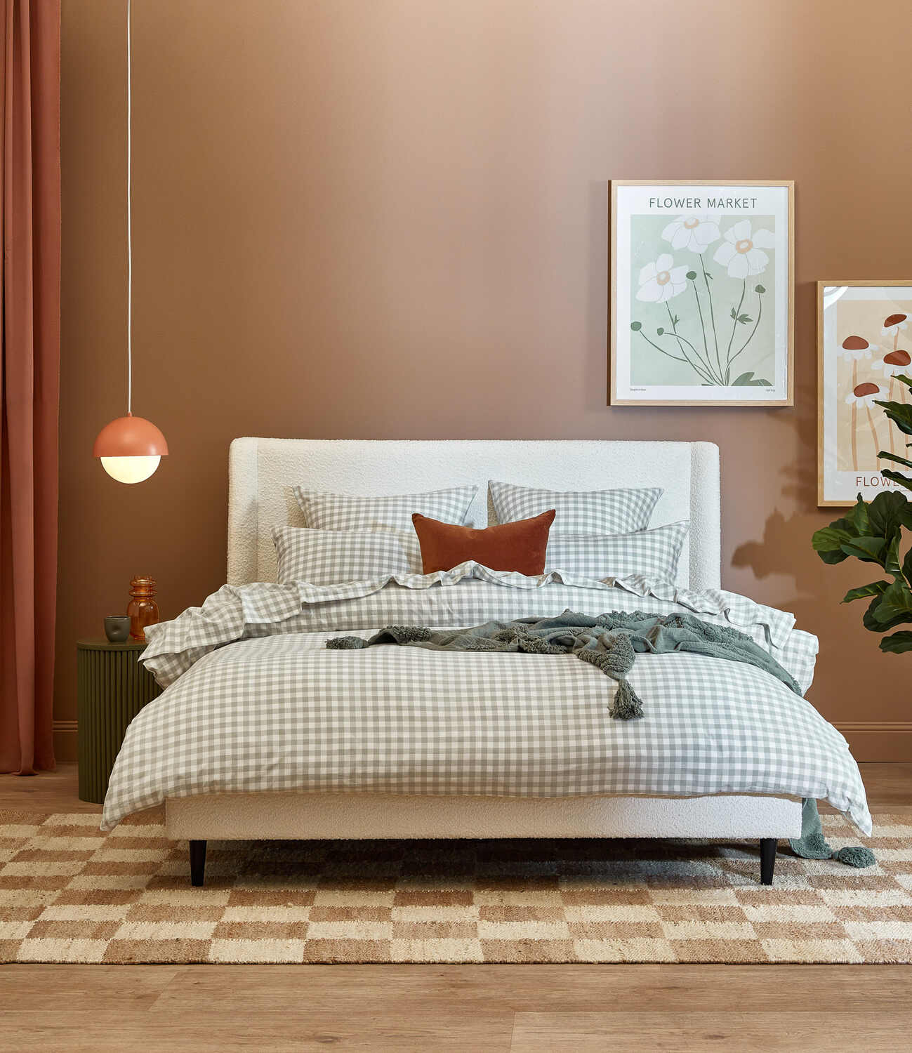 Gingham-Washed-Cotton-Standard-Pillowcases