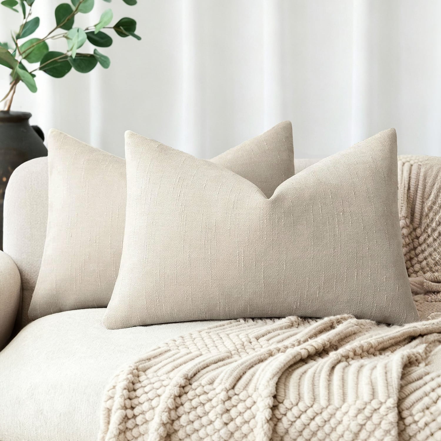 Clare Rectangular Chenille Cushion Covers