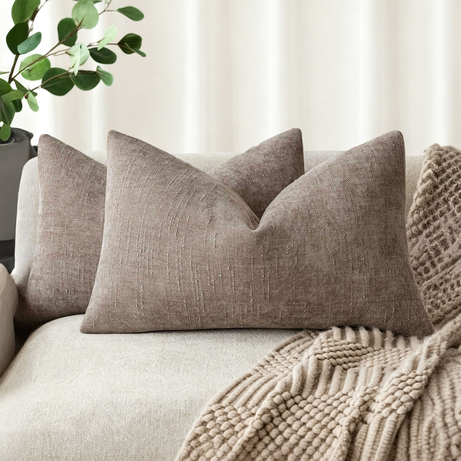 Clare Rectangular Chenille Cushion Covers