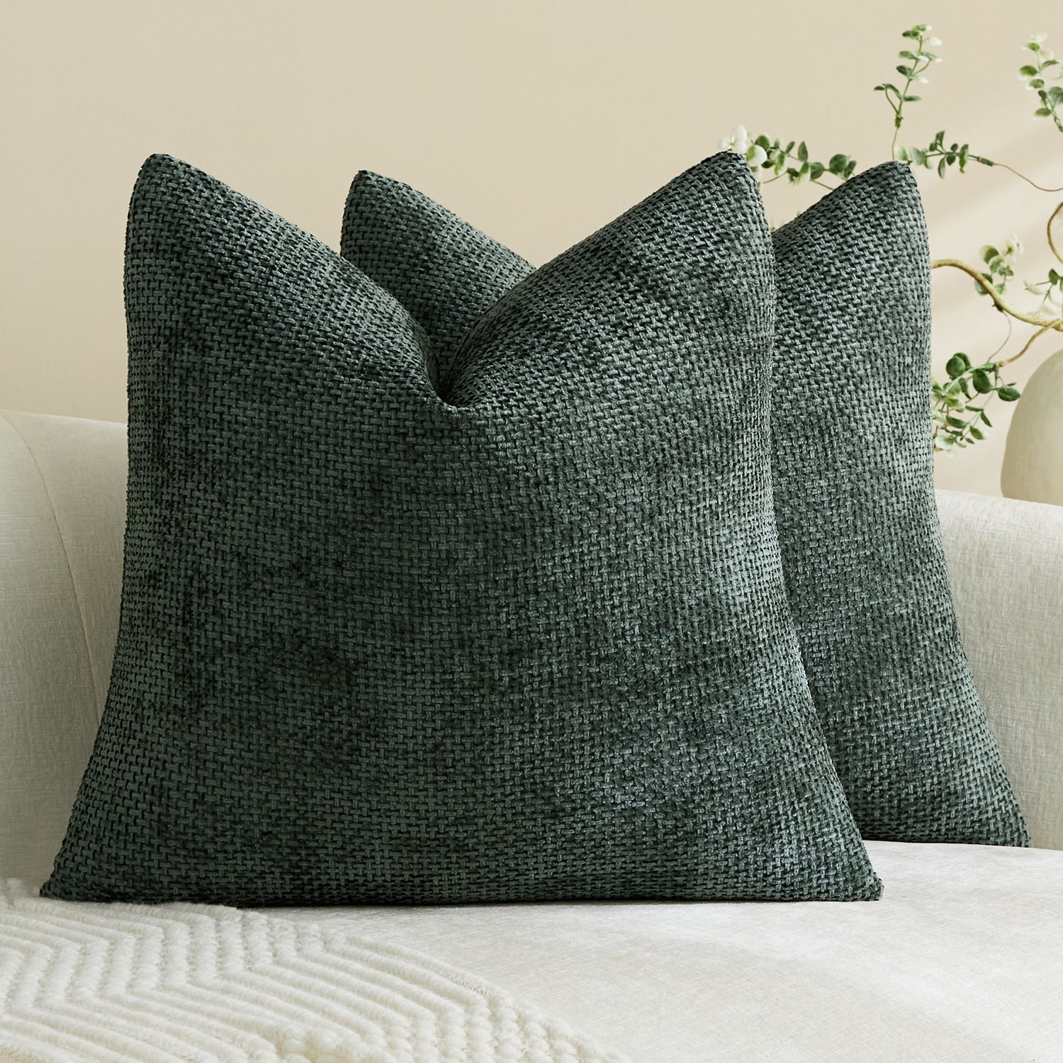 Aria Chenille Cushion Covers