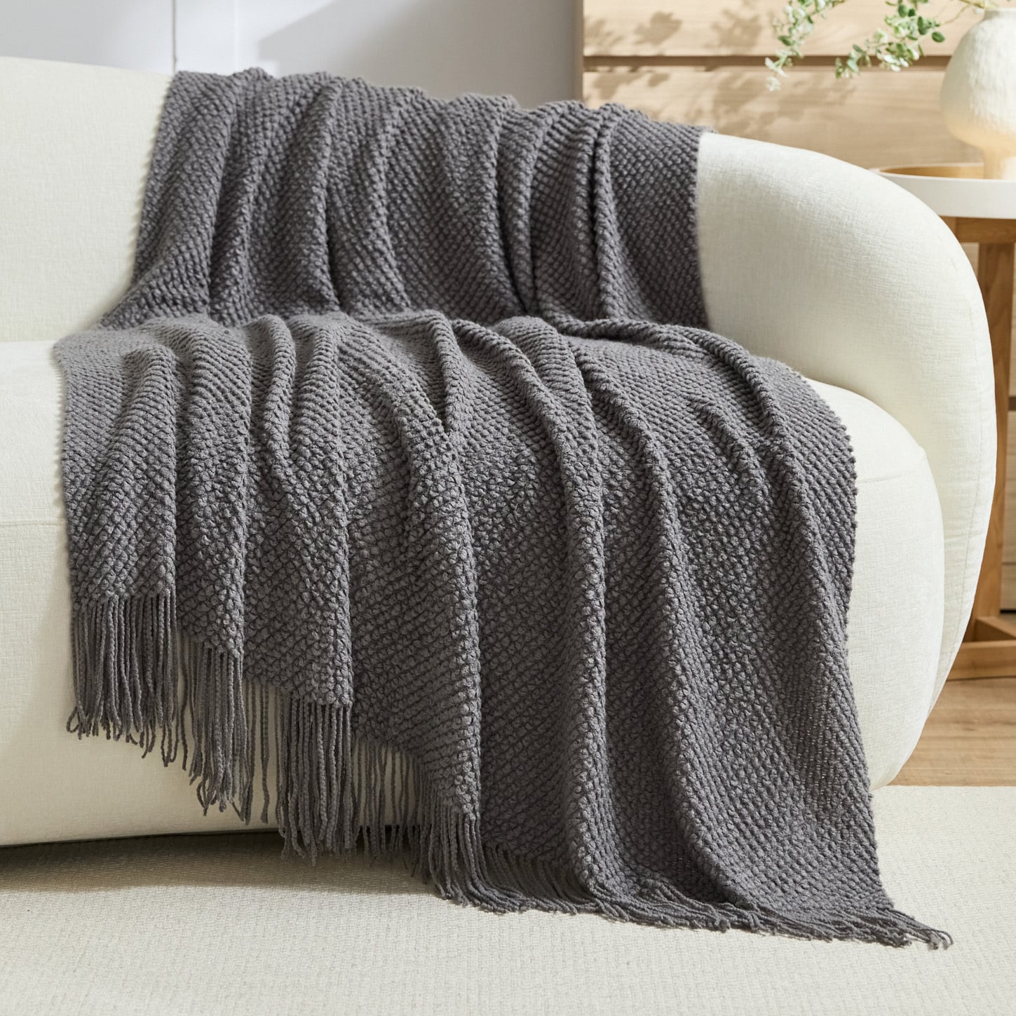 Fassett Knitted Throw