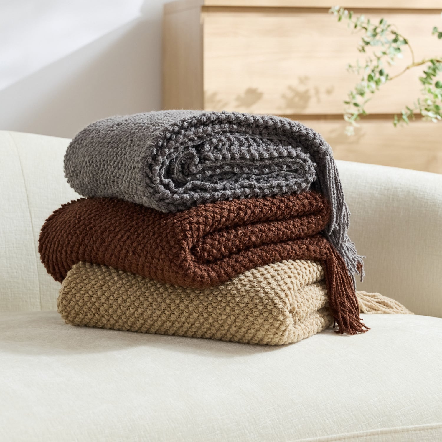 Fassett Knitted Throw