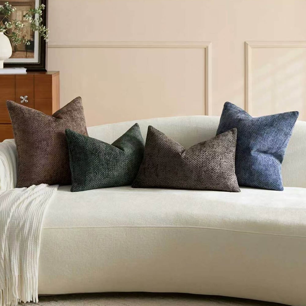 Aria Rectangular Chenille Cushion Covers