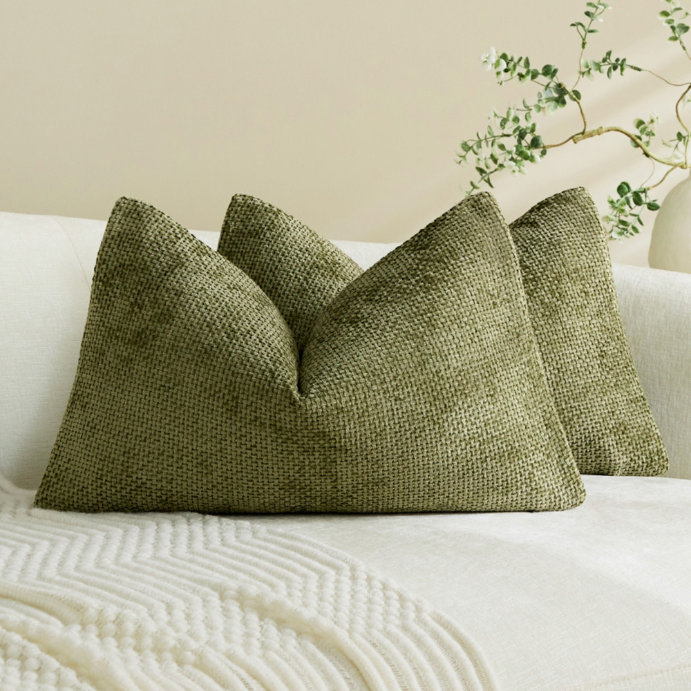 Aria Rectangular Chenille Cushion Covers