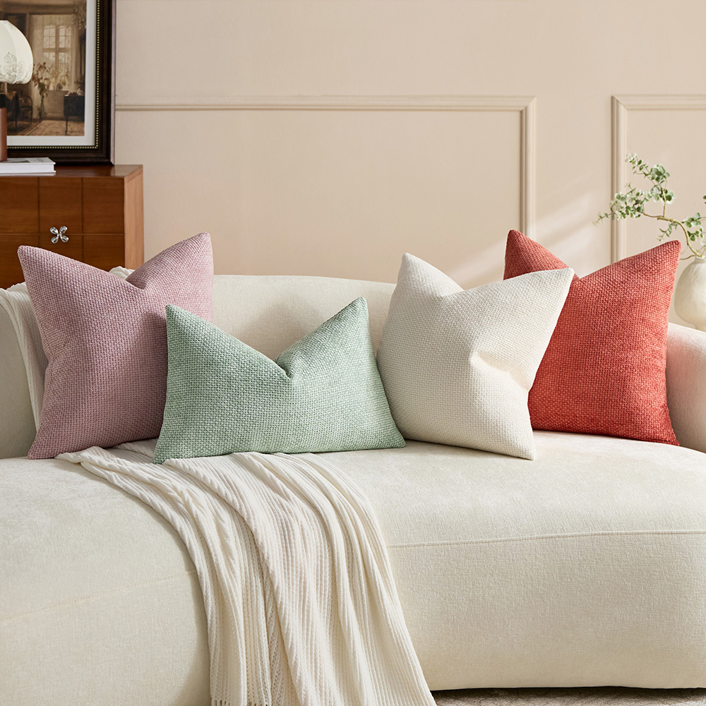 Aria Rectangular Chenille Cushion Covers