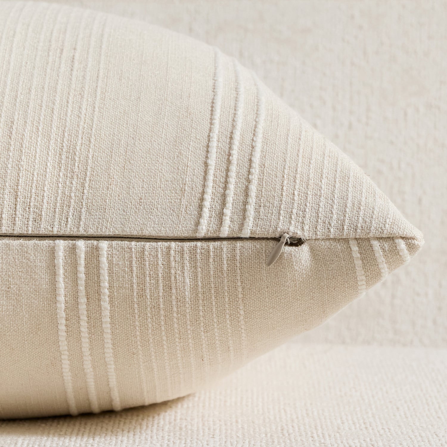 Kenna Square Linen-Blend Cushion Covers