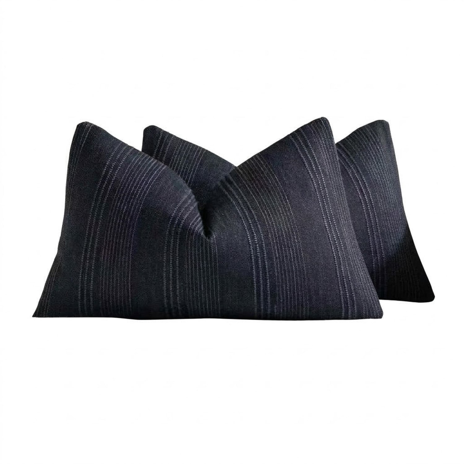 Kenna Linen-Blend Lumbar Cushion Covers