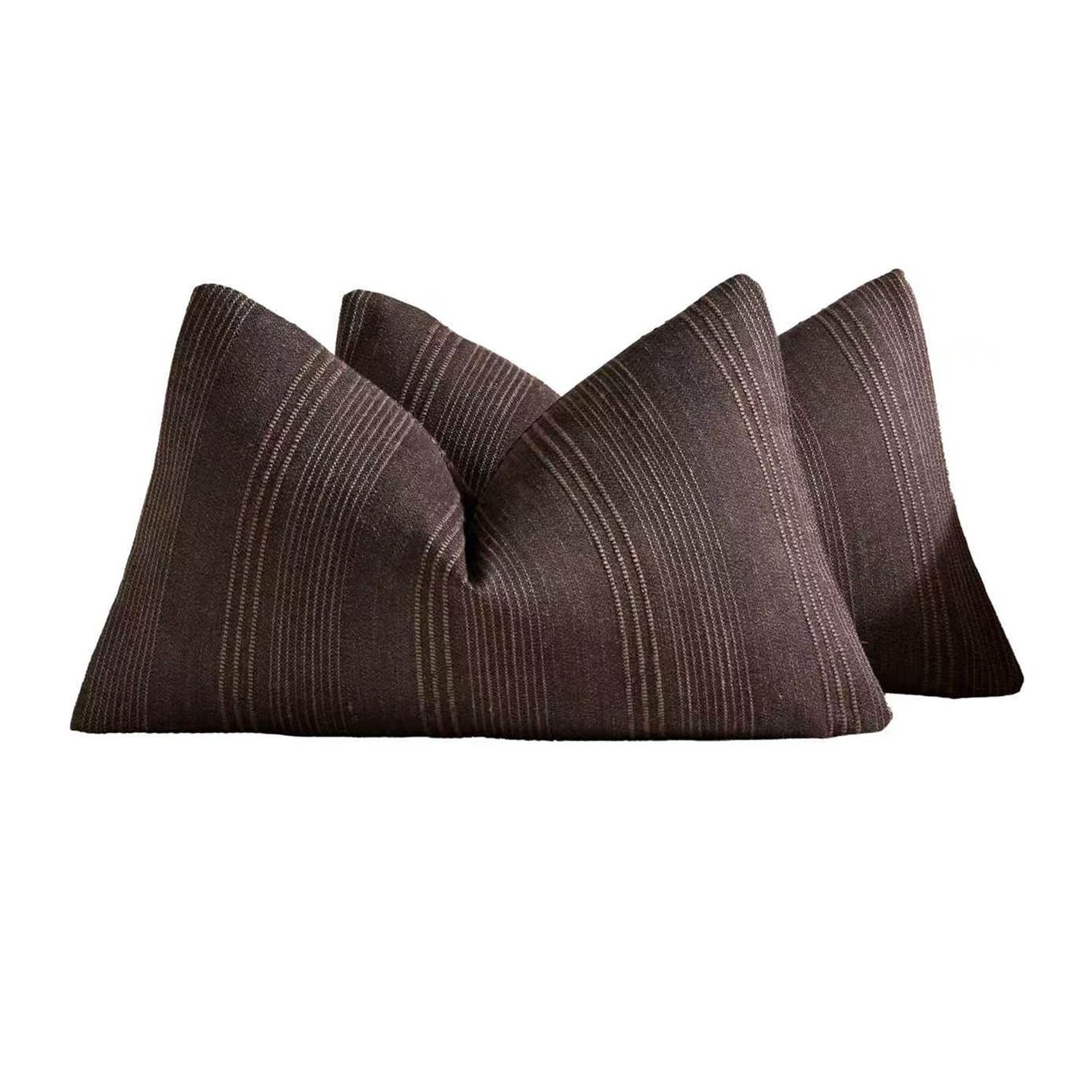 Kenna Linen-Blend Lumbar Cushion Covers