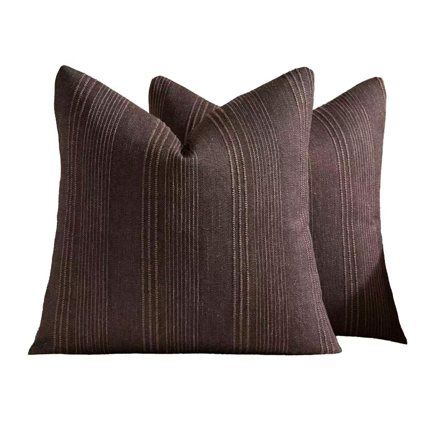 Kenna Square Linen-Blend Cushion Covers