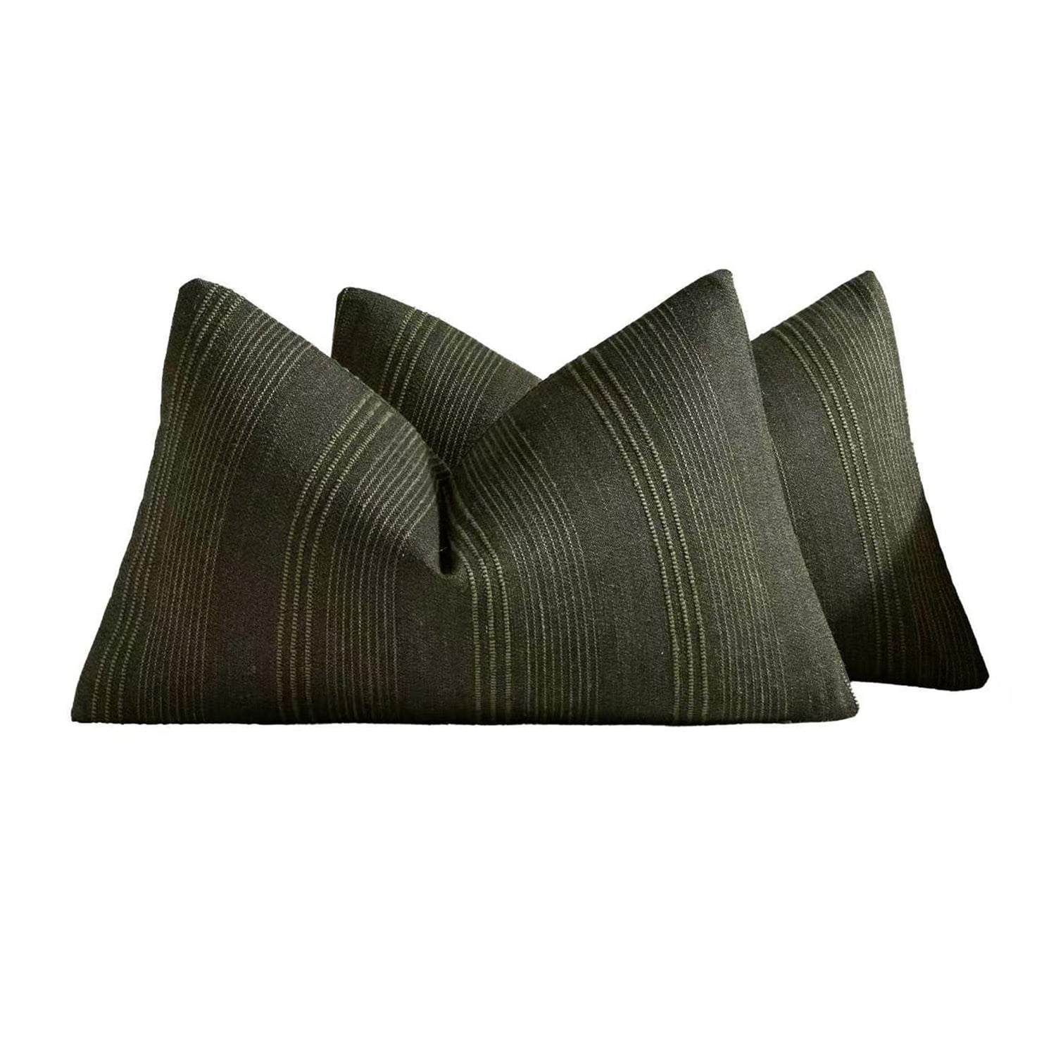 Kenna Linen-Blend Lumbar Cushion Covers