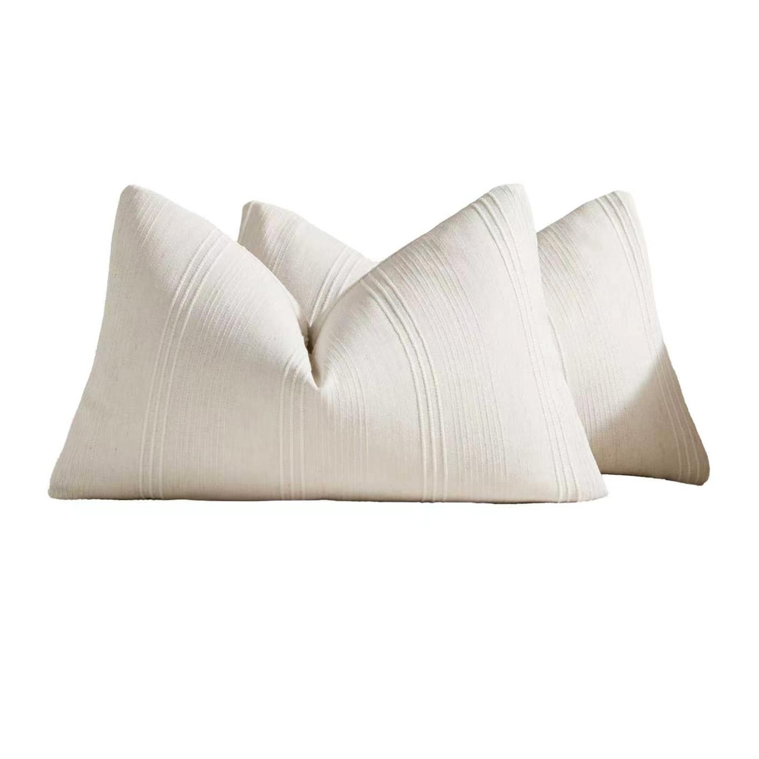 Kenna Linen-Blend Lumbar Cushion Covers
