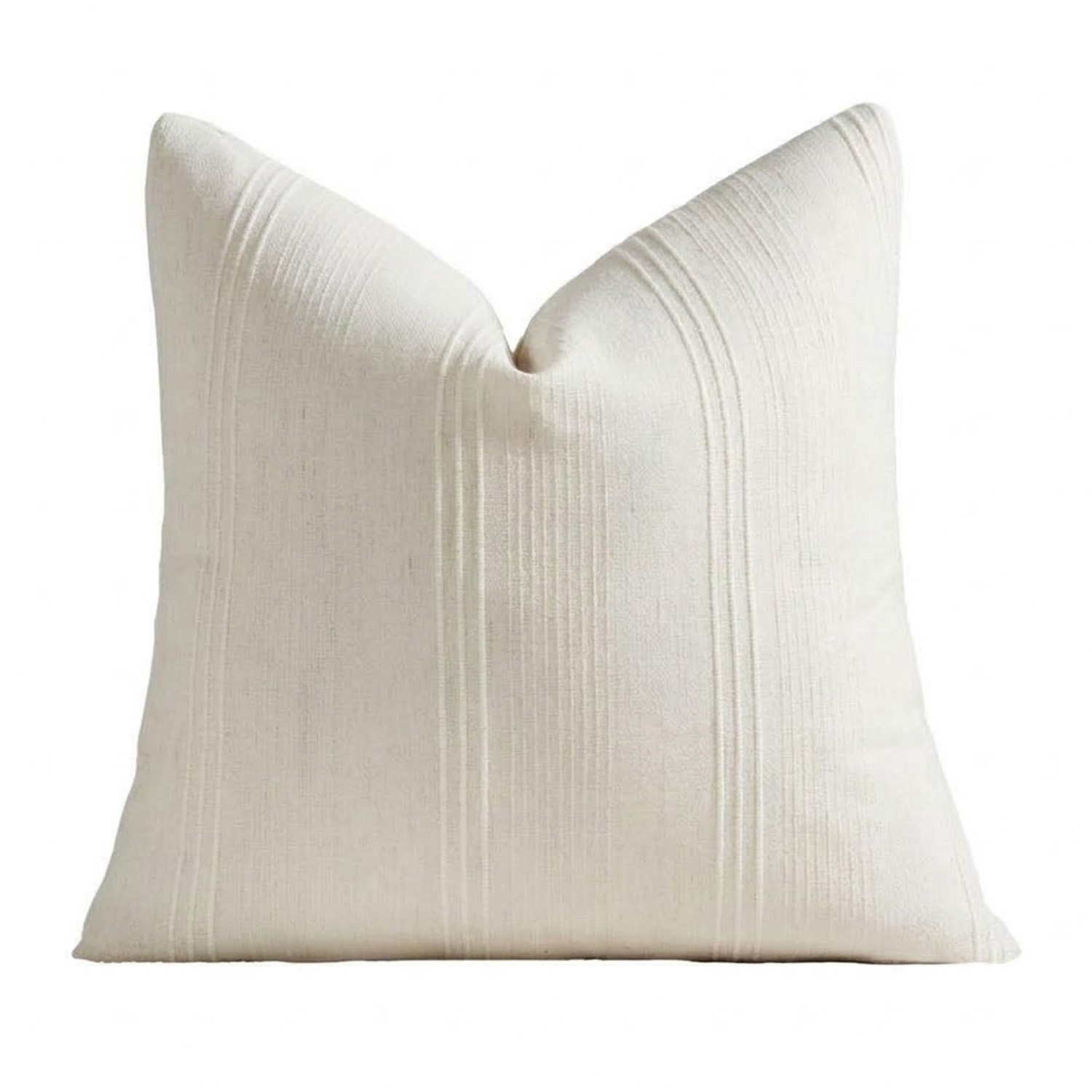 Kenna Square Linen-Blend Cushion Covers