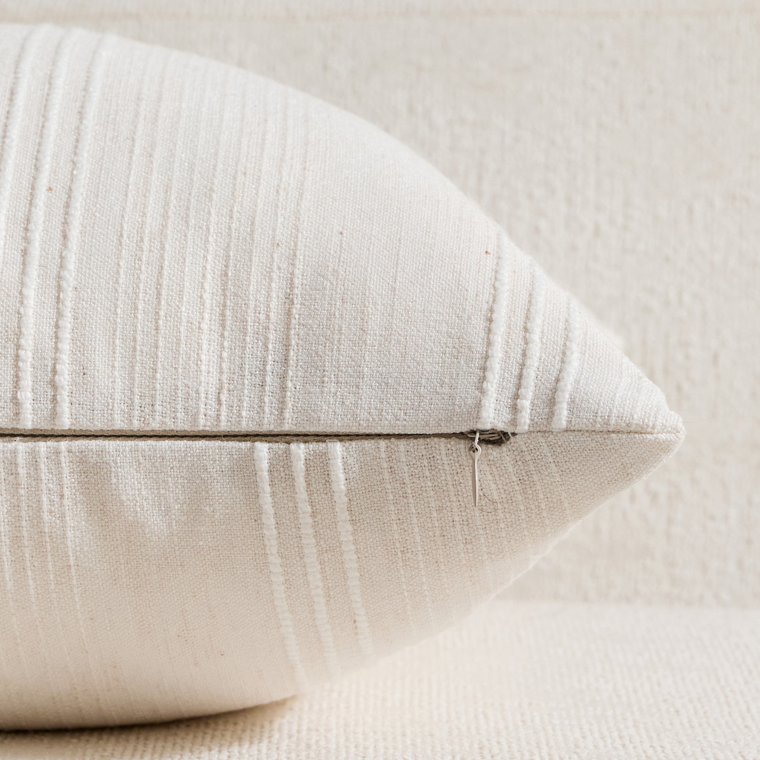 Kenna Square Linen-Blend Cushion Covers