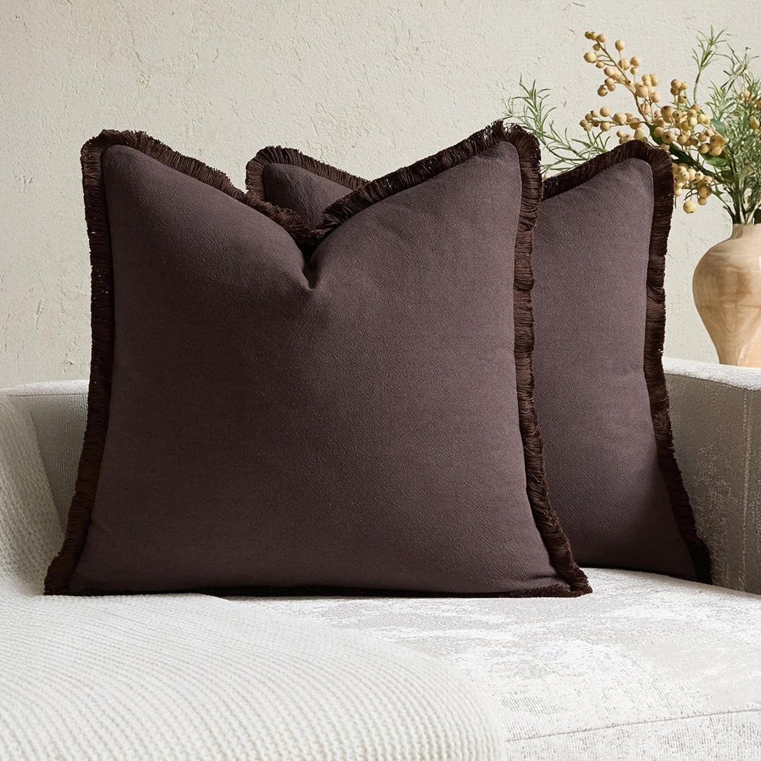 Solace Square Linen & Cotton Cushion Covers