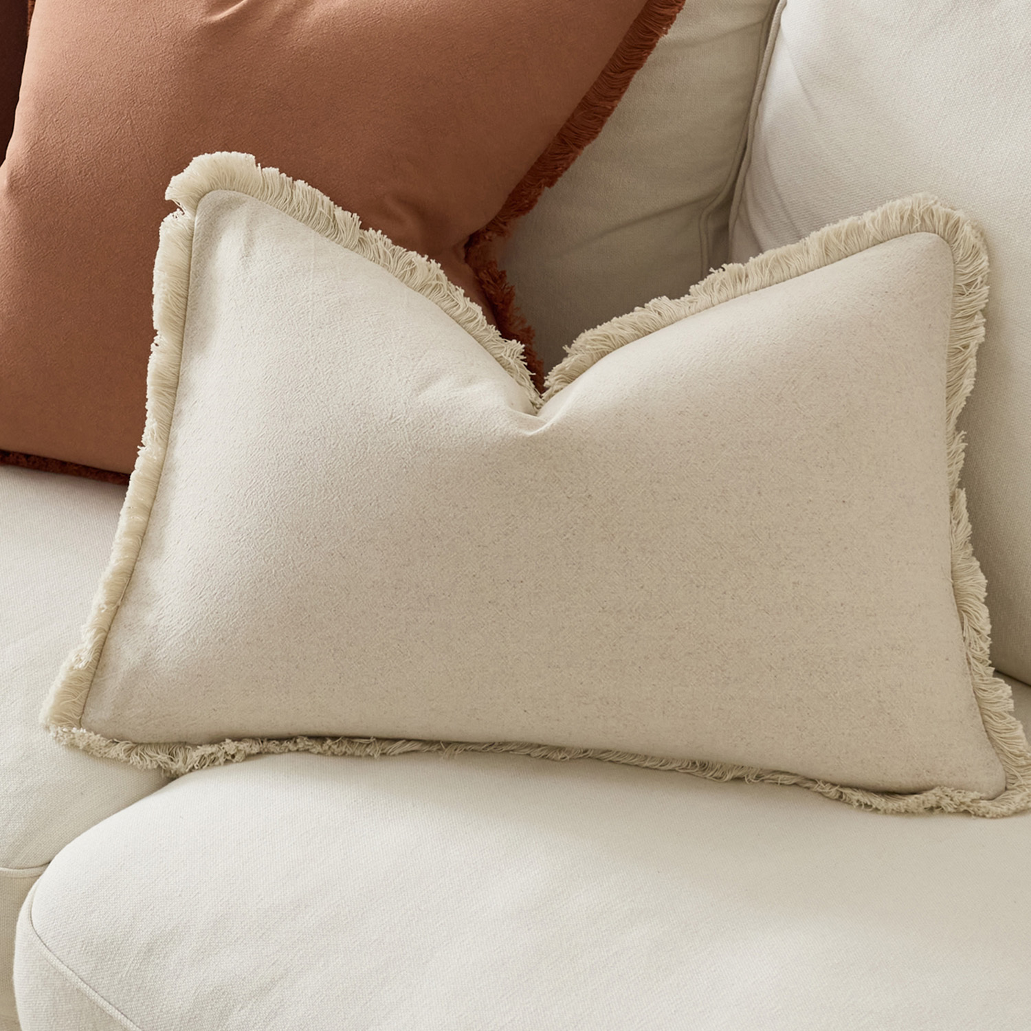 Solace Linen & Cotton Lumbar Cushion Covers