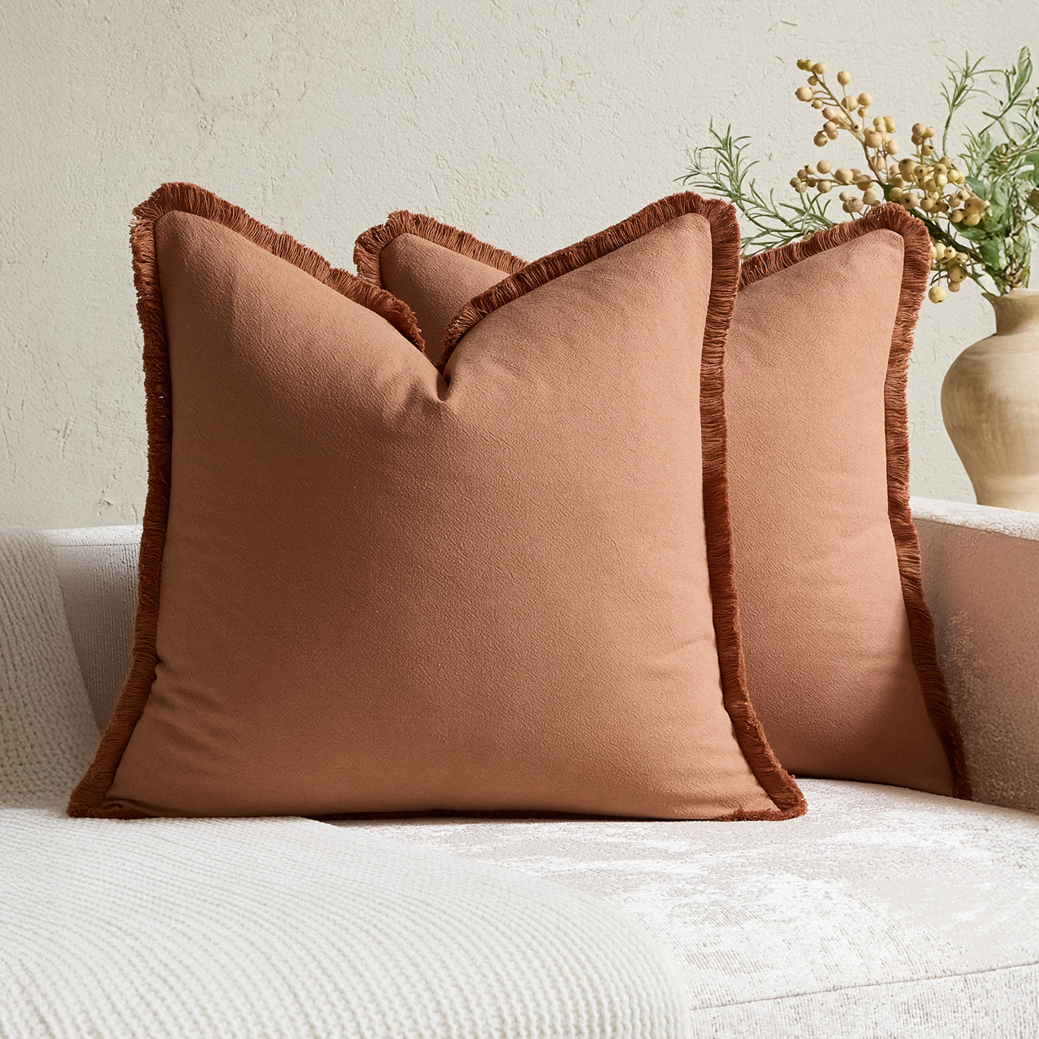 Solace Square Linen & Cotton Cushion Covers