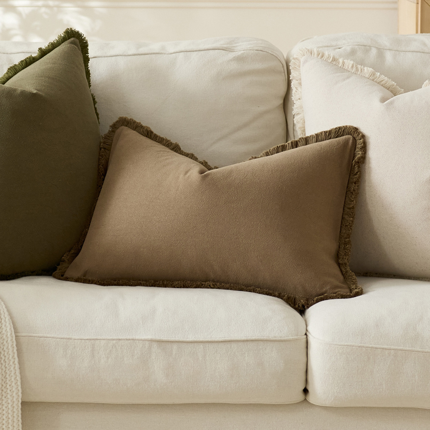 Solace Linen & Cotton Lumbar Cushion Covers