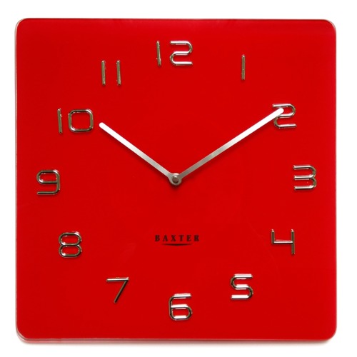 Baxter Square Glass Contemporary Wall Clock 35 cm Temple & Webster Baxter Square Glass Contemporary Wall Clock 35 cm Temple & Webster