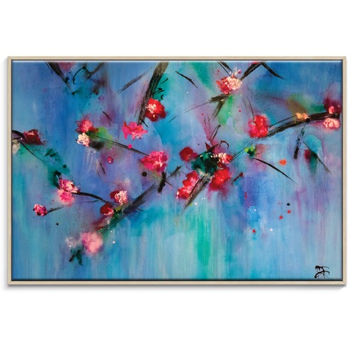 Cherry Blossoms Abstract Wall Art