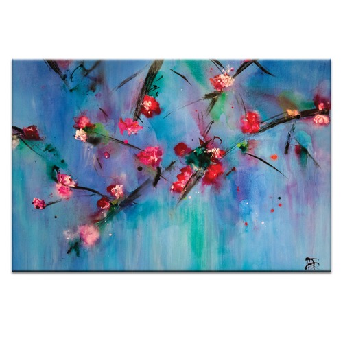 Cherry Blossoms Abstract Wall Art