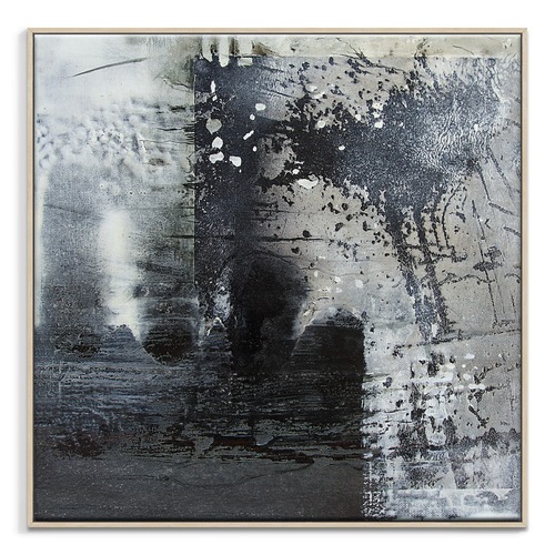 Snow Storm Abstract Wall Art