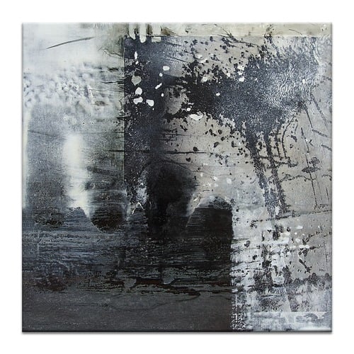 Snow Storm Abstract Wall Art