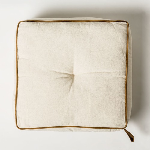 MrJasonGrant Square Utility Cotton & Leather Floor Cushion & Reviews