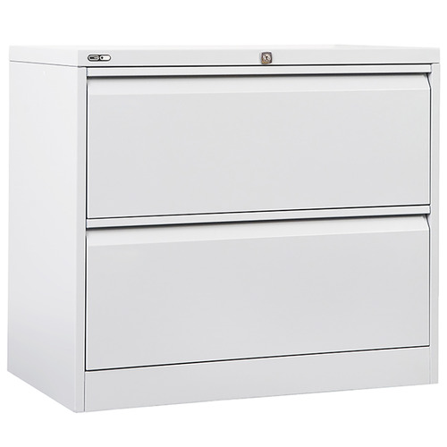 White Remo 2 Drawer Lateral Filing Cabinet Temple Webster