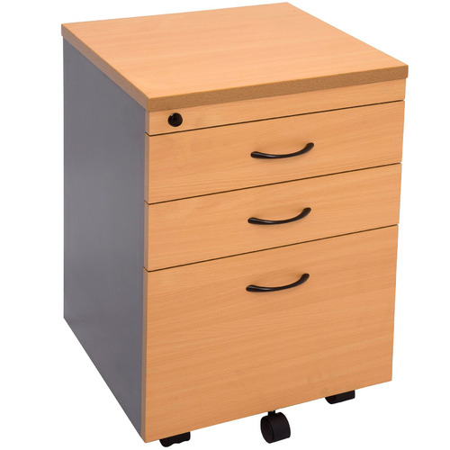 Rein Office Lawson Worker 3 Drawer Mobile Pedestal | Temple & Webster