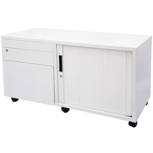 Rein Office White Hero Mobile Office Caddy | Temple & Webster