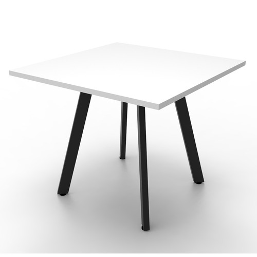 Eternity White Square Office Table | Temple & Webster