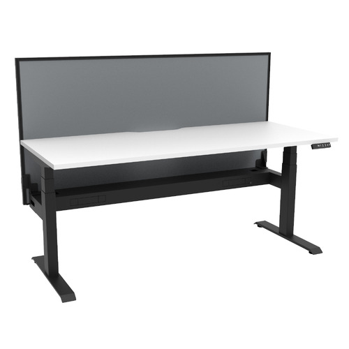 Dassault Electric Sit & Stand Desk with Screen & Cable Tray