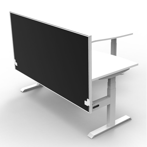 Gordon II Electric Sit & Stand Corner Desk with Screen