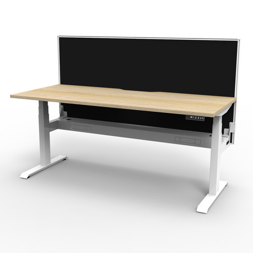 Dassault Electric Sit & Stand Desk with Screen & Cable Tray