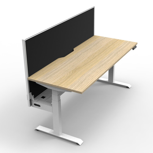 Dassault Electric Sit & Stand Desk with Screen & Cable Tray