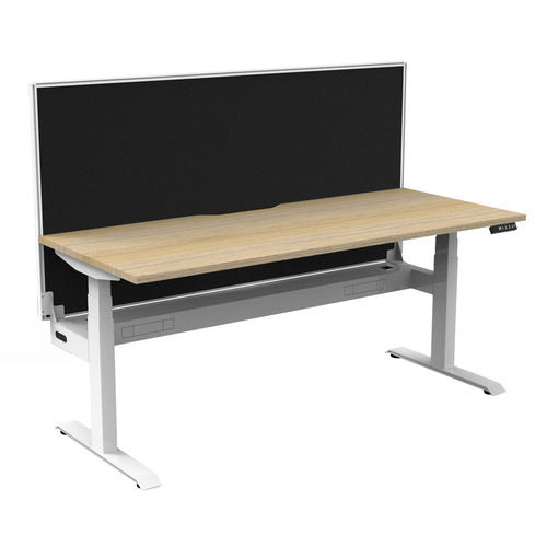 Dassault Electric Sit & Stand Desk with Screen & Cable Tray