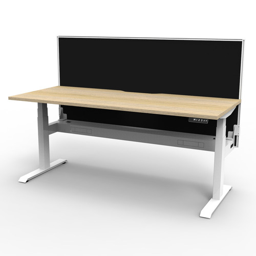 Dassault Electric Sit & Stand Desk with Screen & Cable Tray