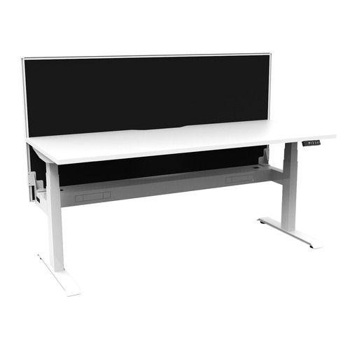 Dassault Electric Sit & Stand Desk with Screen & Cable Tray