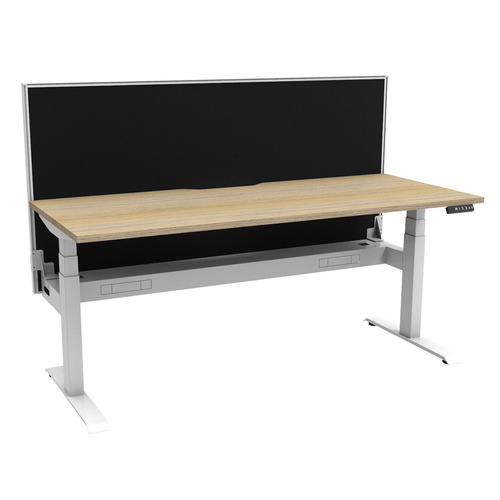 Dassault Electric Sit & Stand Desk with Screen & Cable Tray