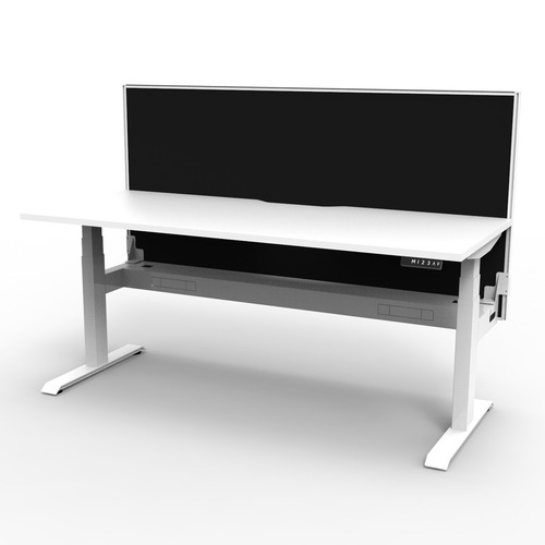 Dassault Electric Sit & Stand Desk with Screen & Cable Tray