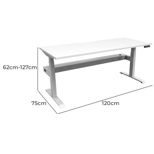 Baldwin 120cm Electric Sit & Stand Desk with Cable Tray
