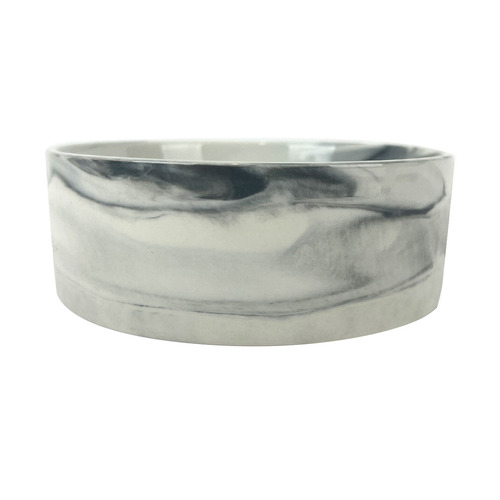 Zen Faux Marble Cat Bowl