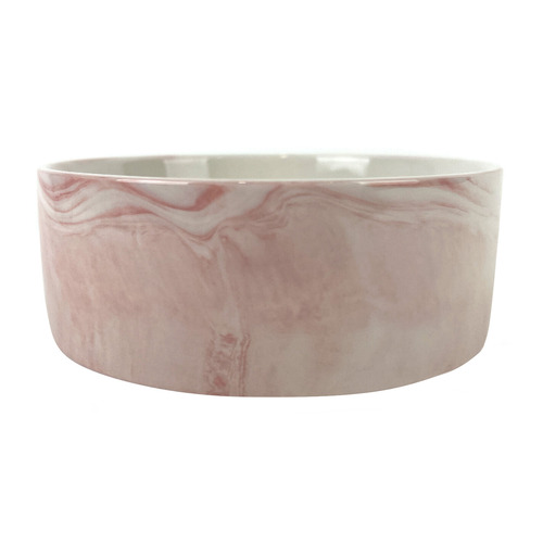 Zen Faux Marble Cat Bowl