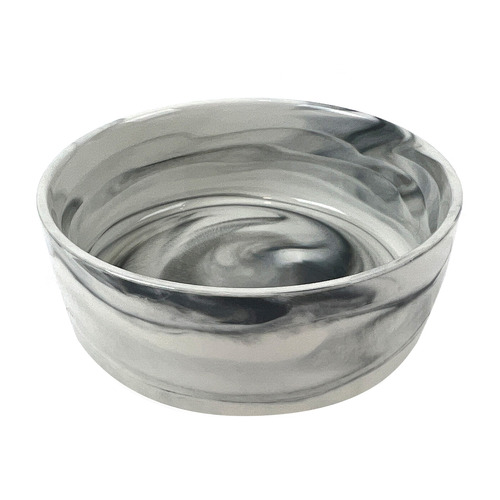 Zen Faux Marble Cat Bowl