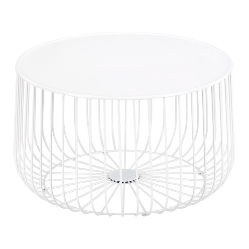 White Trevi Wire Coffee Table